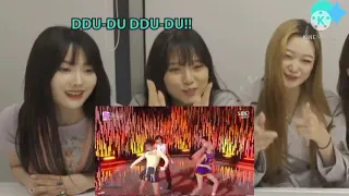 eng) K-pop Trainee REACTION to 'Pretty Savage' STAGE MIX - BLACKPINK | 블랙핑크 인기