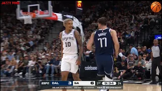 Jeremy Sochan NBA Dallas Mavericks - San Antonio Spurs (126-119) Full Highlights Luka Doncic