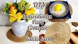 DIY COMO HACER INDIVIDUALES PARA TU COMEDOR FACIL CON TAN SOLO $3 DOLLARES ESTILO farmhouse