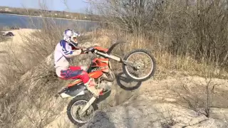 Ktm exc 525 hillclimb fail