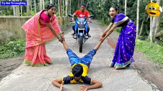 TRY TO NOT LAUGH CHALLENGE  Must Watch Funny video 2022 Top Comedy Video Episode -75 By @cdmama2