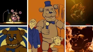 FNAF 6 - All Endings (Freddy Fazbear's Pizzeria Simulator)