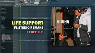 NBA YoungBoy - Life Support (FL Studio Remake + Free FLP)