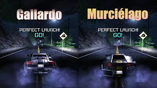 Gallardo VS Murciélago, NFS CARBON Drag Race (Improvised)