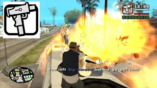 Wrong Side of the Tracks with zero Micro SMG Skill (on foot) - Big Smoke mission 3 - GTA San Andreas