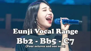 Eunji 정은지- Live Vocal Range 음역대 (Bb2~Bb7)