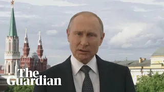 Vladimir Putin welcomes football fans before World Cup 2018