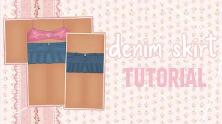 how to make jean skirts on roblox | ADVANCED tutorial | pixlr.com
