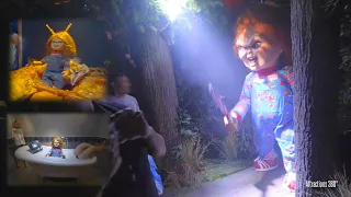 GIANT CHUCKY | Chucky Haunted House 2023 w/ lots of Chucky Animatronics | HHN Hollywood