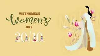 Thiệp chúc mừng ngày 20/10 | Happy Vietnamese Women's Day | Greeting card motion graphic