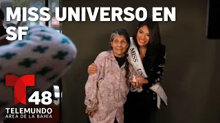 Miss Universo Sheynnis Palacios es recibida por la comunidad nicaragüense en San Francisco