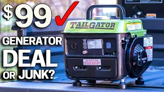 Testing the Cheapest Harbor Freight Generator $99 Tailgator