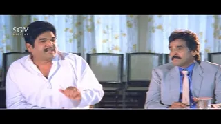 Sudheer Tensed on Dr.Vishnuvardhan's Operation Clean City Plan | Hello Daddy Kannada Movie Scenes