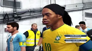 PES 2013 -Brasil vs Argentina- Relatos Latinos (HD)