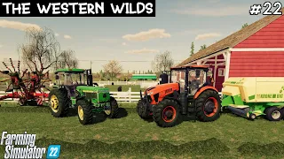 Building a Sheep Pasture | FS22 | The Western Wilds | Episode 22 | Timelapse