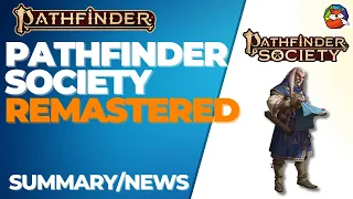 Pathfinder Society Remastered: Pathfinder 2E Character and PFS Guidelines!