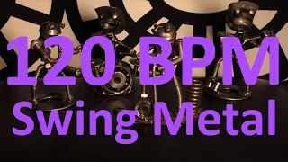 120 BPM - Swing Metal - 4/4 Drum Track - Metronome - Drum Beat