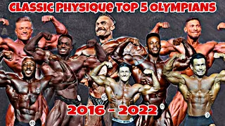 ALL CLASSIC PHYSIQUE MR. OLYMPIA WINNERS / 2016 - 2022