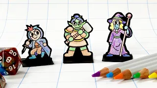 How To Make D&D Paper Miniatures Without A Computer!!!