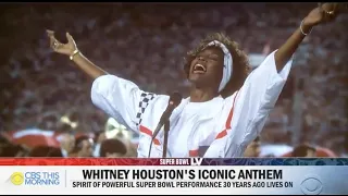 Whitney Houston's Iconic Anthem | Spirit Of Powerful Super Bowl Performance 30 Years Ago Lives On