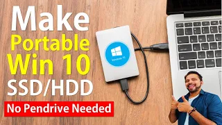 Portable Windows 10 SSD/HDD | Direct Install Windows 10 to SSD/HDD Without Pen Drive