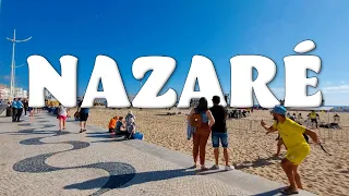 NAZARÉ | How is Nazaré beach in the SUMMER | Walking tour | Portugal | 4K