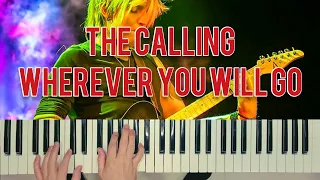 The Calling - Wherever you will go (piano cover, instrumental, karaoke, tutorial, как играть)