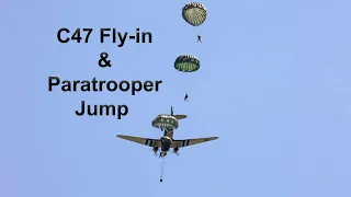 C-47 Fly-in and Paratrooper Jump at NMUSAF(Short Version)