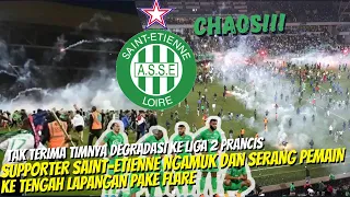 NGERI!! VIDEO DETIK2 PARA PEMAIN SAINT ETIENNE DI KEJAR DAN DILEMPARI FLARE OLEH SUPORTER SENDIRI