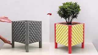 Beautiful And Unique Cement Flower Pot Design For Garden - creative ideas for cement flower pots