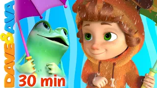 ☂️ Rain Rain Go Away and More Nursery Rhymes | Baby Songs | Kids Songs Dave and Ava ​​☂️