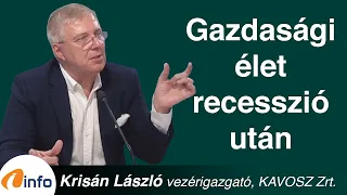 Gazdasági élet recesszió után. Hogyan indul be a hitelezés? Krisán László, InfoRádió, Aréna