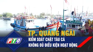 Thành phố Quảng Ngãi kiểm soát chặt tàu cá không đủ điều kiện hoạt động | PTQ