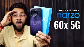 realme Narzo 60X 5G Review After 5 Days | ₹11,999 Best 5G Smartphone? 😱