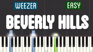 Weezer - Beverly Hills Piano Tutorial | Easy