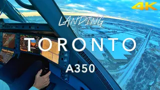 TORONTO | A350 LANDING 4K
