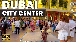 Dubai [4k] Amazing Evening City Center | Dubai Downtown Walking Tour 🇦🇪