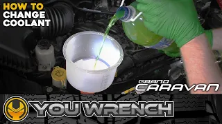 How to Change Coolant (Antifreeze) - Dodge Grand Caravan 3.6 V6 (2011-2021)