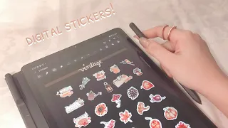 digital stickers (how you can use free stickers from pinterest!) || buttercup