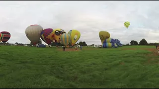 Oswestry Balloon Fiesta 2017 Saturday Morning in 360 degrees (Insta360 Pro 4K monoscopic upload)