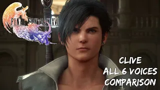 Final Fantasy XVI - Clive All 6 Voices Comparison