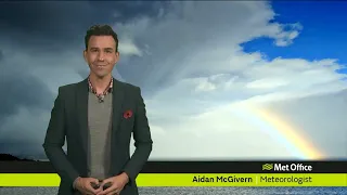 Friday afternoon forecast 26/10/18