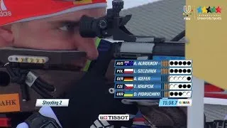 Biathlon Men's 15km Mass Start - Winter Universiade Trentino 2013
