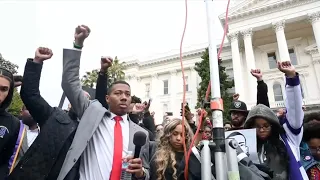 Watch Sacramento students end hours-long protest at California Capitol