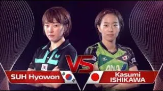 SUH Hyowon KOR vs ISHIKAWA Kasumi, ITTF World Tour Grand Finals, Bangkok