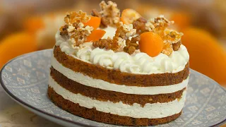 Incredibly Moist Carrot Cake Recipe😉 Homemade Carrot Cake🍰 Soft & moist😍 Tasty with Liza Glinskaya😍