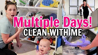 CLEANING, DECLUTTERING, & ORGANIZING FOR MULTIPLE DAYS | SPEED CLEANING MOTIVATION