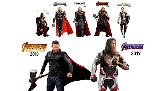 EVOLUTION OF THOR Avengers Endgame 2019 Spoilers  All MCU Versions of Chris Hemsworth's Thor