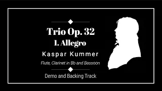 1. Allegro - Trio Op.32 - Kaspar Kummer -  Demo and Backing track.