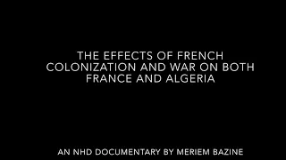 The Effects Of French Colonization On Both France and Algeria